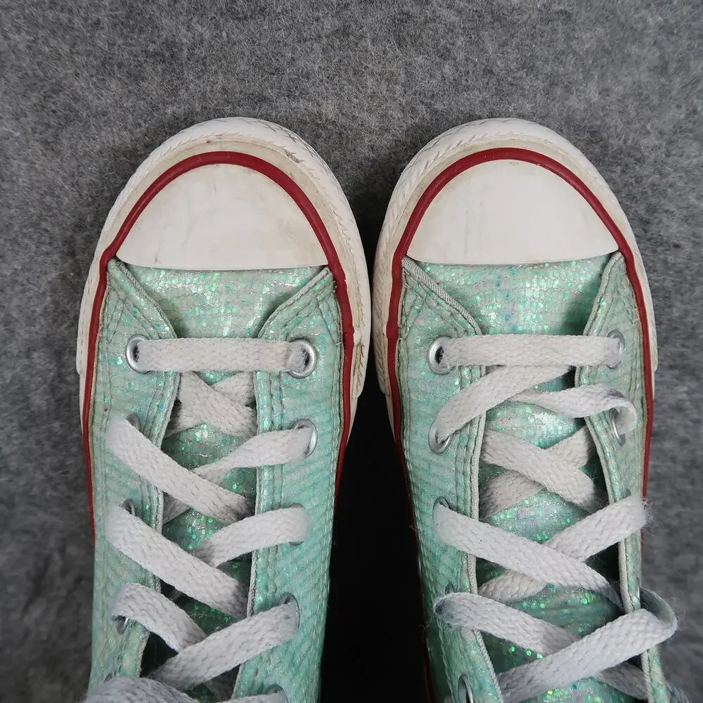 Converse Shoes Kids Junior 11 Sneakers High Top Chuck Taylor All Star Sparkle